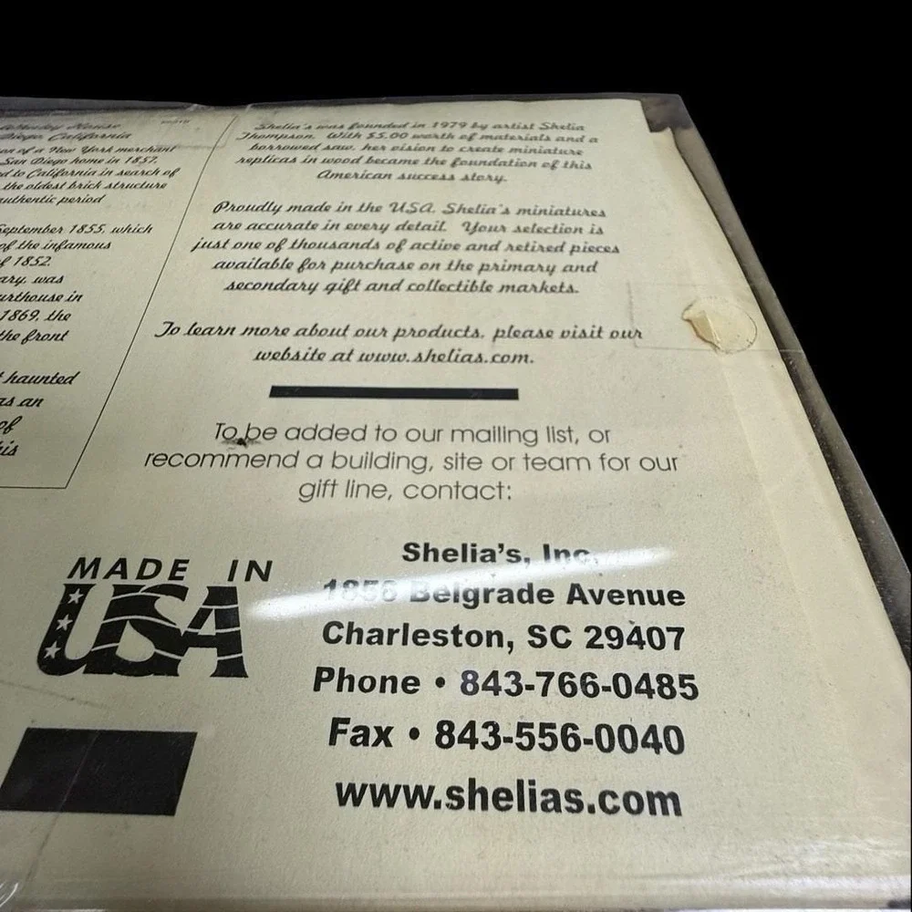 Whaley House San Diego California Shelia's Houses Collectibles Wood Shelf Sitter